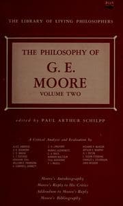 Tapa de The Philosophy of G. E. Moore. --