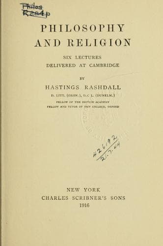 Tapa de Philosophy and religion