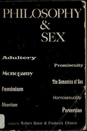 Tapa de Philosophy and sex