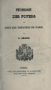 Tapa de Physiologie des foyers de tous les theâtres de Paris