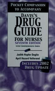 Tapa de Pocket companion to accompany Davis's drug guide for nurses