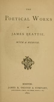 Tapa de The poetical works of James Beattie