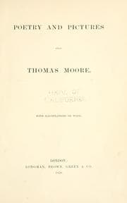 Tapa de Poetry and pictures from Thomas Moore