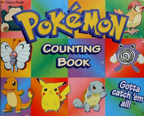 Tapa de Pokemon counting book