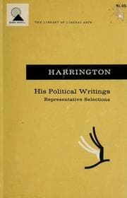 Tapa de The political writings of James Harrington