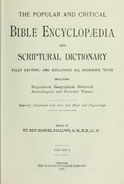 Tapa de The popular and critical Bible encyclopaedia and Scriptural dictionary