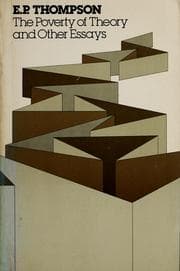 Tapa de The poverty of theory and other essays