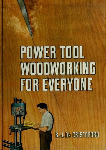 Tapa de Power tool woodworking for everyone