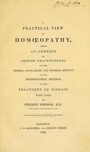 Tapa de A practical view of homoeopathy