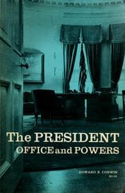 Tapa de The President, office and powers