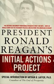 Tapa de President Ronald Reagan's initial actions project