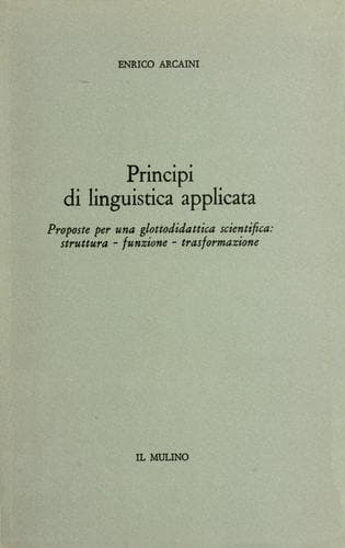 Tapa de Principi di linguistica applicata