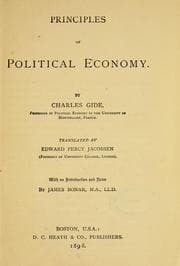 Tapa de Principles of political economy
