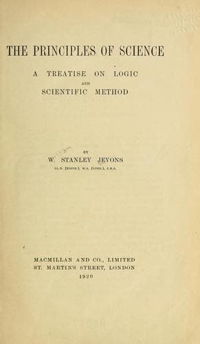 Tapa de The principles of science