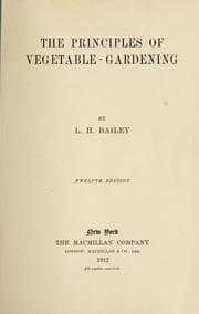 Tapa de The principles of vegetable-gardening