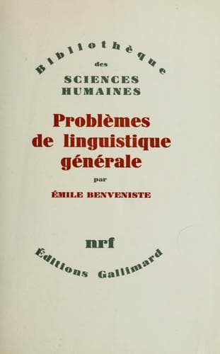Tapa de Problèmes de linguistique générale