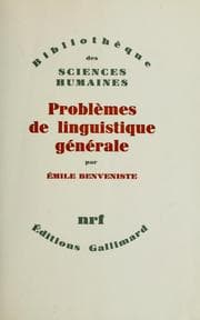 Tapa de Problèmes de linguistique générale