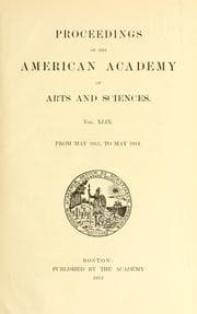 Tapa de Proceedings of the American Academy of Arts and Sciences