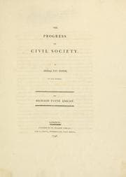 Tapa de The progress of civil society