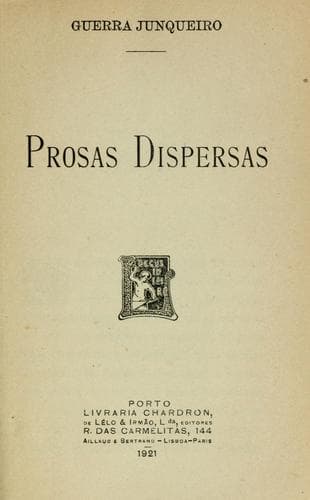 Tapa de Prosas dispersas