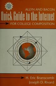 Tapa de Quick guide to the internet for college composition
