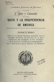 Tapa de Quito y la independencia de America