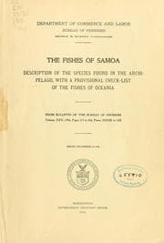 Tapa de The fishes of Samoa