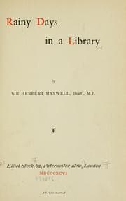 Tapa de Rainy days in a library