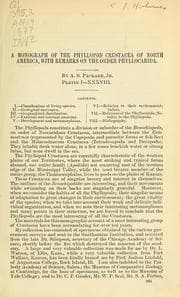 Tapa de A monograph of the phyllopod crustacea of North America, with remarks on the order of phyllocarida