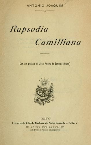 Tapa de Rapsodia Camilliana.
