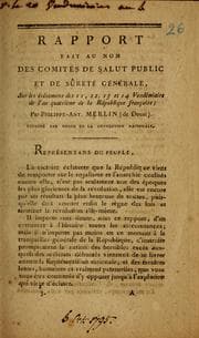 Tapa de Rapport fait au nom des comités de salut public et de sûreté générale