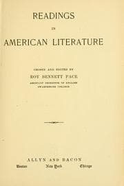 Tapa de Readings in American literature