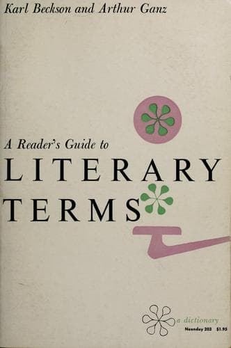 Tapa de A reader's guide to literary terms