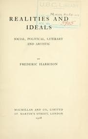 Tapa de Realities and ideals