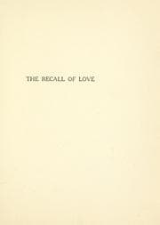 Tapa de The recall of love