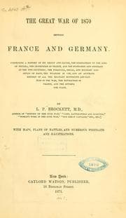 Tapa de The great war of 1870 between France and Germany