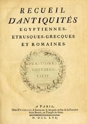 Tapa de Recueil d'antiquités égyptiennes, étrusques, greques et romaines