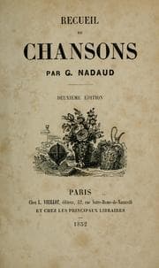 Tapa de Recueil de chansons