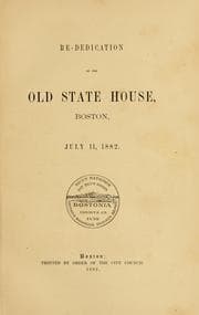 Tapa de Re-dedication of the Old state house, Boston. July 11th. 1882