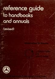 Tapa de Reference guide to handbooks and annuals