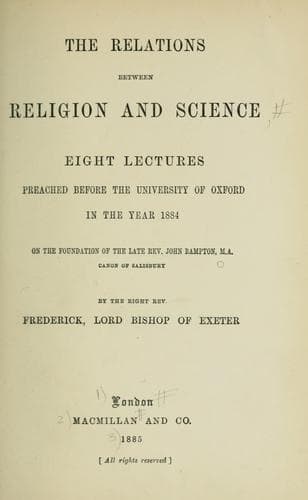 Tapa de The relations between religion and science