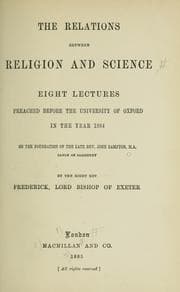 Tapa de The relations between religion and science