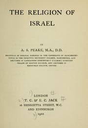 Tapa de The religion of Israel