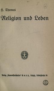 Tapa de Religion und Leben
