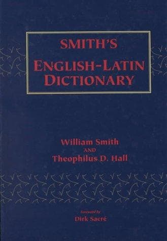 Tapa de Smith's English-Latin dictionary