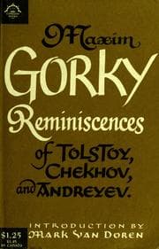 Tapa de Reminiscences of Tolstoy, Chekhov & Andreyev