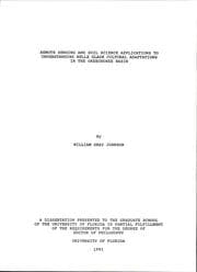 Tapa de Remote sensing and soil science applications to understanding Belle Glade cultural adaptations in the Okeechobee Basin
