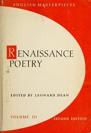 Tapa de Renaissance poetry
