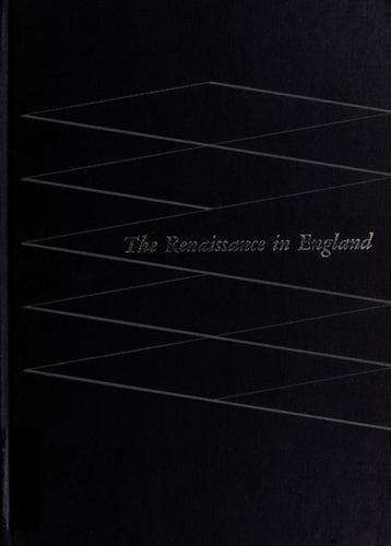 Tapa de The Renaissance in England