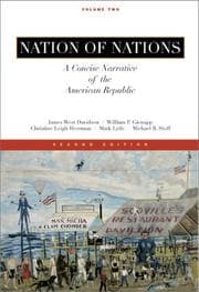 Tapa de Nation of Nations, A Concise Narrative of the American Republic, Vol II